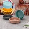 Silicone Cake Pan 10in Air Fryers Oven Baking Tray Round Silicone Cakes Pan Sponge Flan Mold Shortcake Baking Pan Silicone Molds 2
