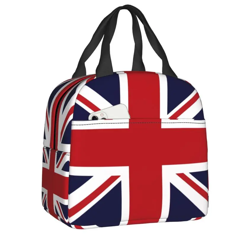 Сумка для ланча с флагом Великобритании и флагом Великобритании, переносной термоохладитель для Великобритании, для пляжа, кемпинга, путешествий