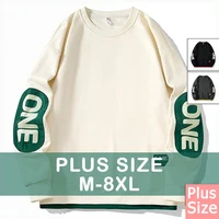 Plus Size Women Sweatshirt Pullovers 6XL 7XL 8XL 50-135kg Lady Round Neck Long Sleeve Printed Tops Big Size Women Clothing