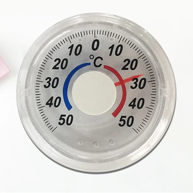 Dial Thermometer Fridge Thermometer Transparent Outdoor Thermometers  Hygrometer For Home Office Garden Greenhouse - AliExpress
