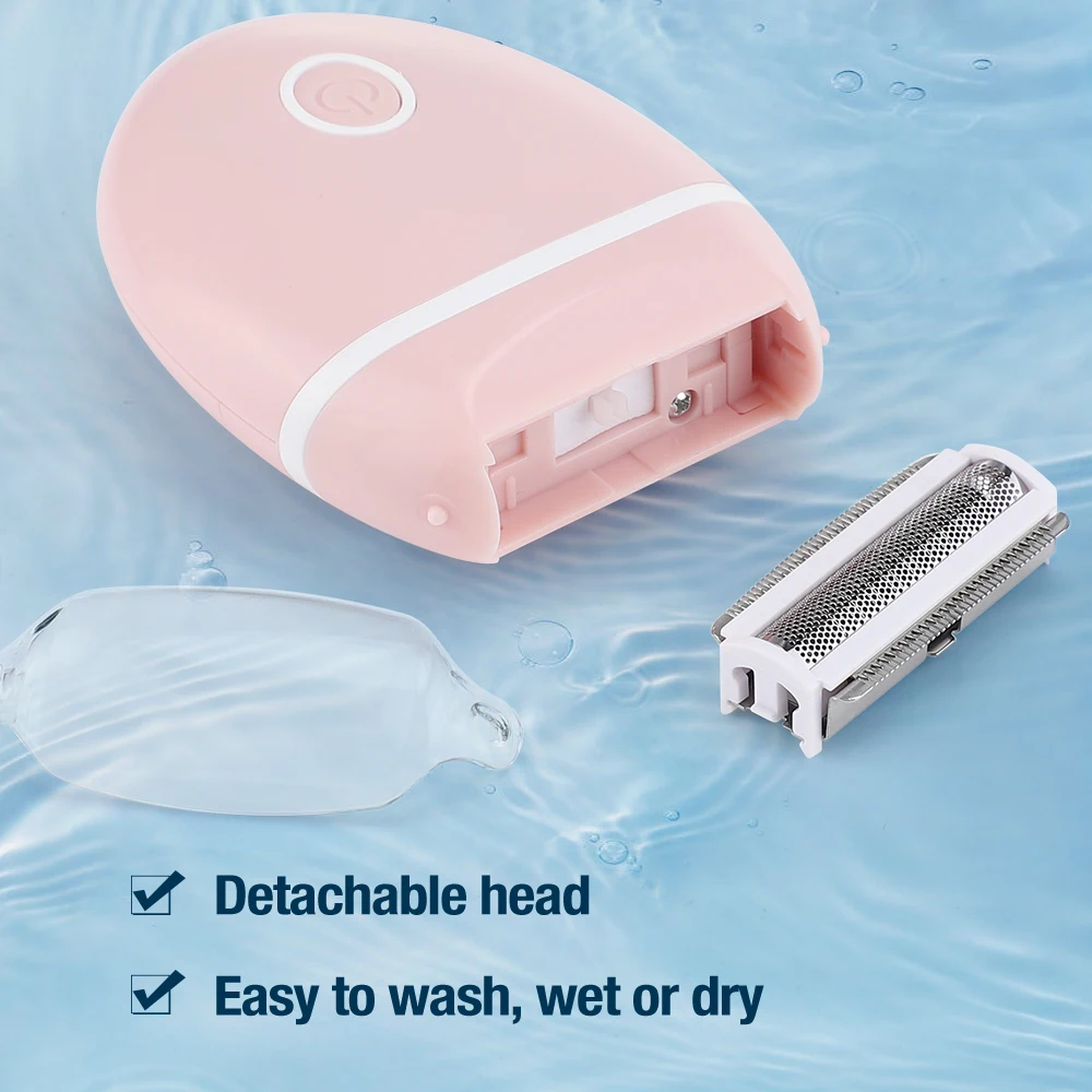 3 in 1 Women's Shaver Electric Mini Razor Whole Body Special Hair Removal Equipment Knife Armpit Intimate Area  Electric Cleanse 4