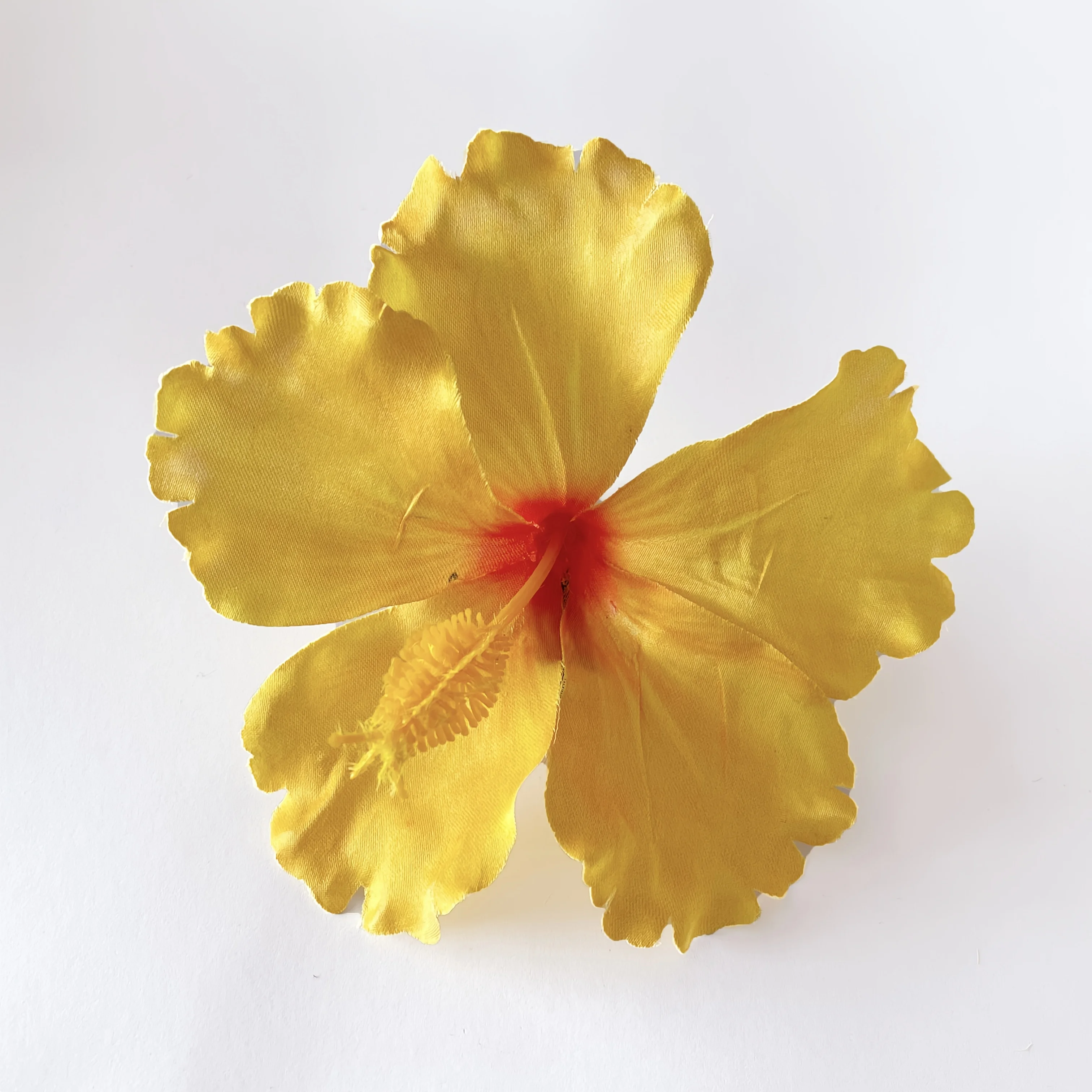 1 Stück böhmische Hibiskusblüten-Haarspange, große künstliche Blume für Hochzeit, Strand, Party, hawaiianisch – Detail 13