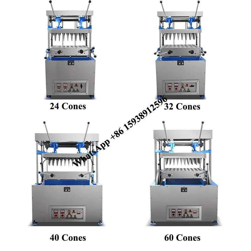 Ice Cream Cone Machine Commercial Double-headed Egg Tray Mold Maker Crispy Molding Machine