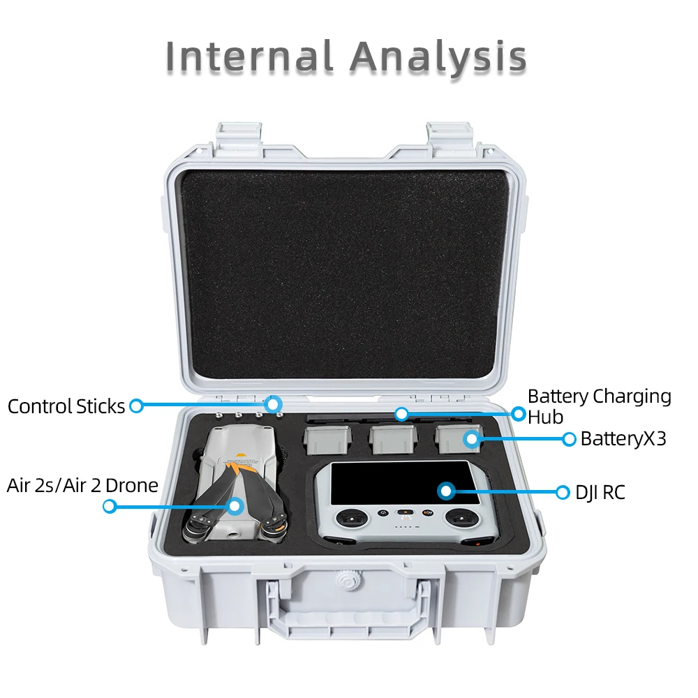 Carrying Case For Dji Air 2S Storage Bag Rc/rc-N1/rc Pro Explosion Proof Case With Stap For Dji Mavic Air 2S Drone Accessories drone accessories,drone storage bag,dji case,drone case