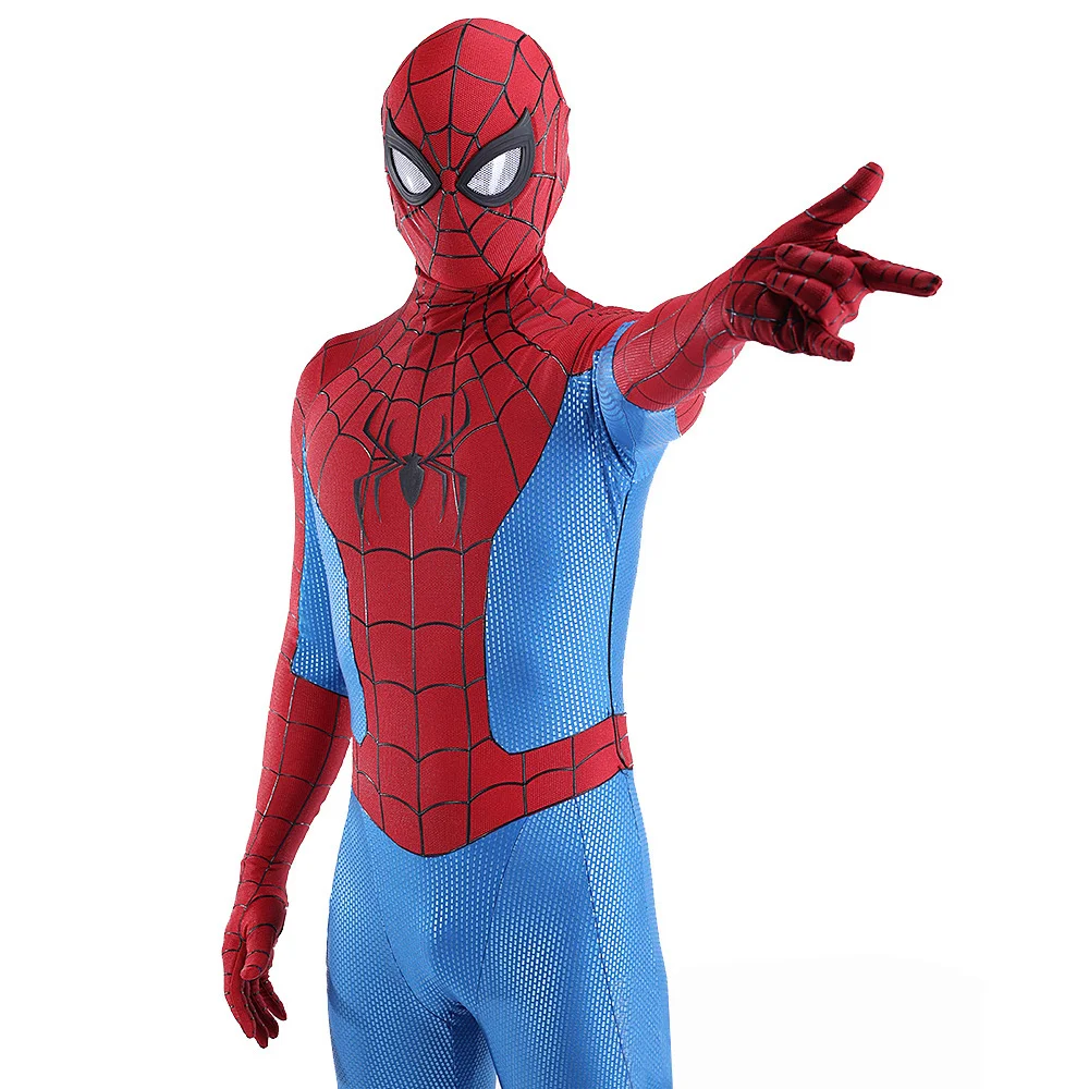 No Way Home Spiderman Classic End Suit Costume Cosplay Spidey Boys Spandex Superhero Zentai Suits Costume Di Halloween Per Adulti