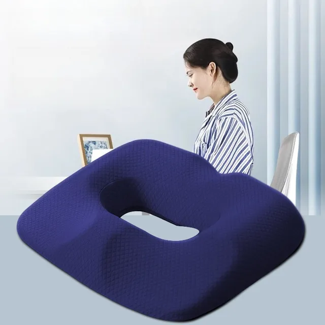 Coussin orthopédique coccyx – Oreiller à beignet creux pour soulager la douleur au coccyx 1