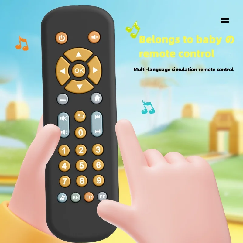 Infant simulation remote control Children's TV remote control puzzle music learning early education baby toy gift For Newborn 5