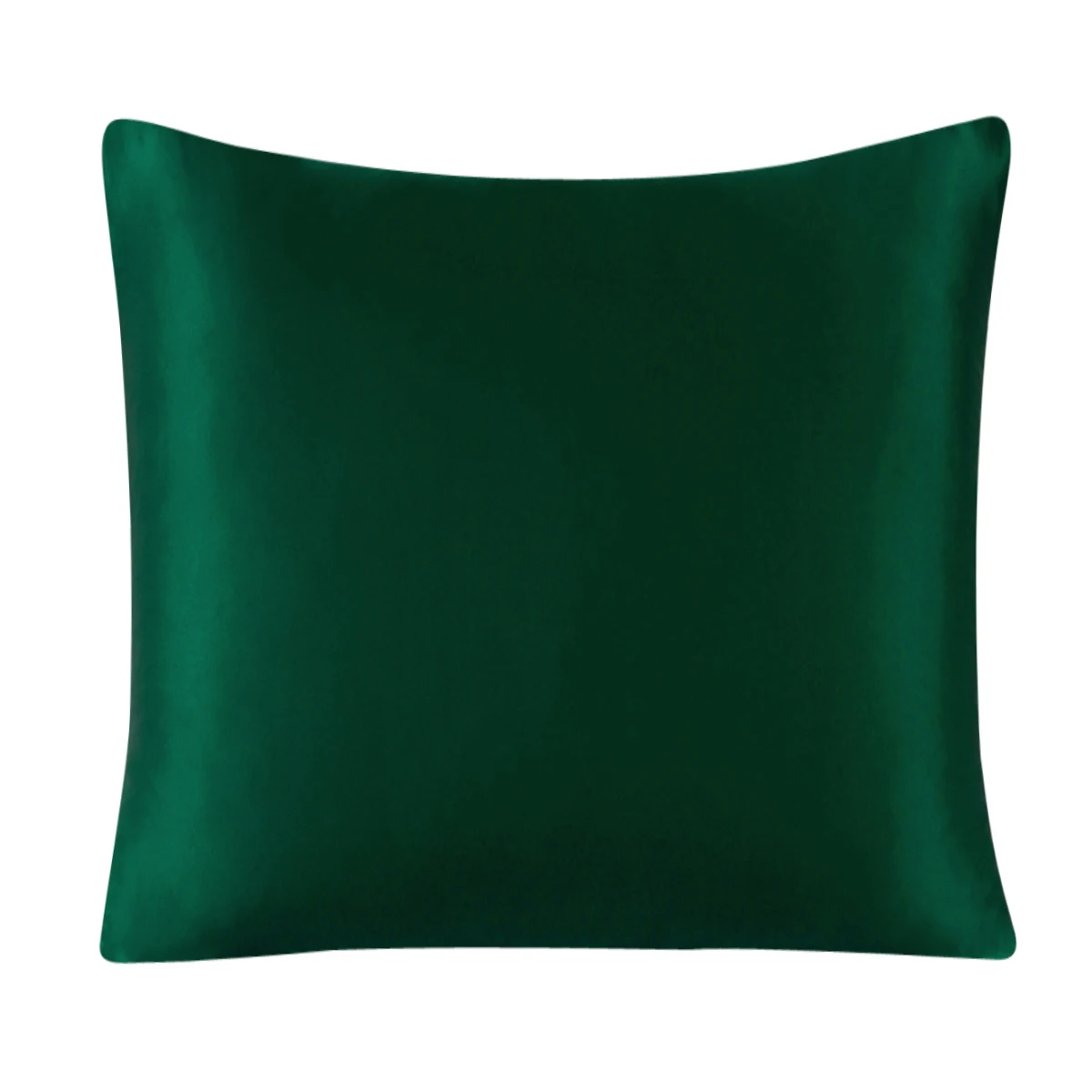 Luxurious Pure Silk Pillowcase with Zipper - Solid Multicolor, Various Sizes