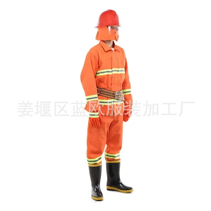 6Pcs High Quality 97 Fire Fighting Suit Fire Fighting Five Piece Combat Suit 02 Bunker Gear
