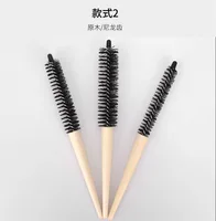 Small Round Hair Brush Pro Salon Teasing Back Hair Brushes Wood Slimline Comb Hair Brush Extension Hairdressing Styling DIY Tool 2