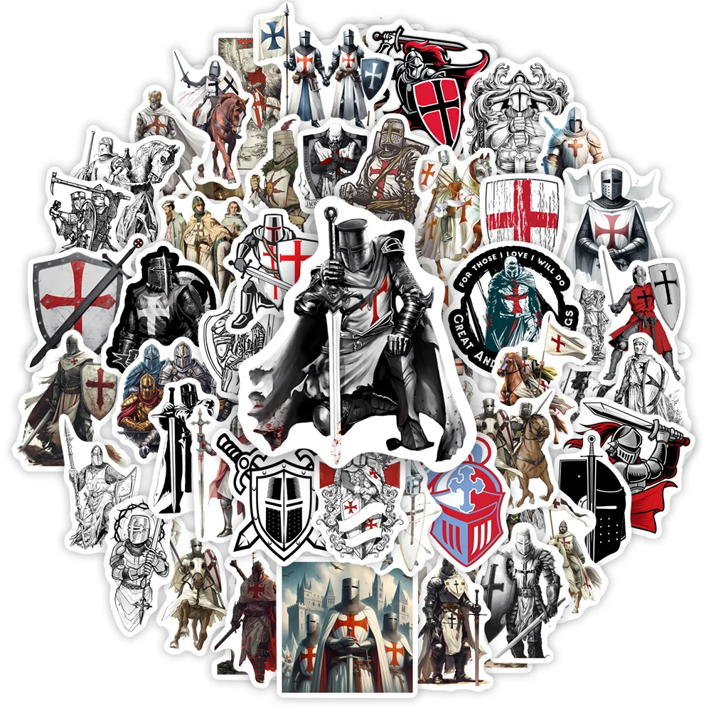 Crusader Templar Knight Stickers Art DIY Gift Kids Toy Decal For Laptop Phone Scrapbook Luggage Decorative Bottles Waterproof cartoon stickers,decorative stickers,self adhesive stickers,custom stickers,stationery stickers,paper stickers,adhesive stickers,decorative labels stickers,cartoon sticker,diy scrapbooking accessories
