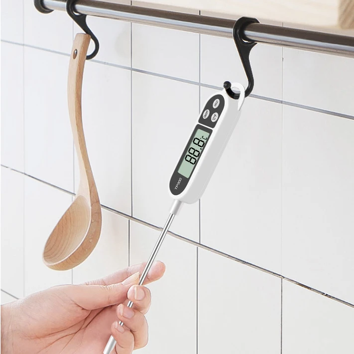 Household kitchen stainless steel probe food thermometer, LED digital display milk beverage barbecue thermometer 5