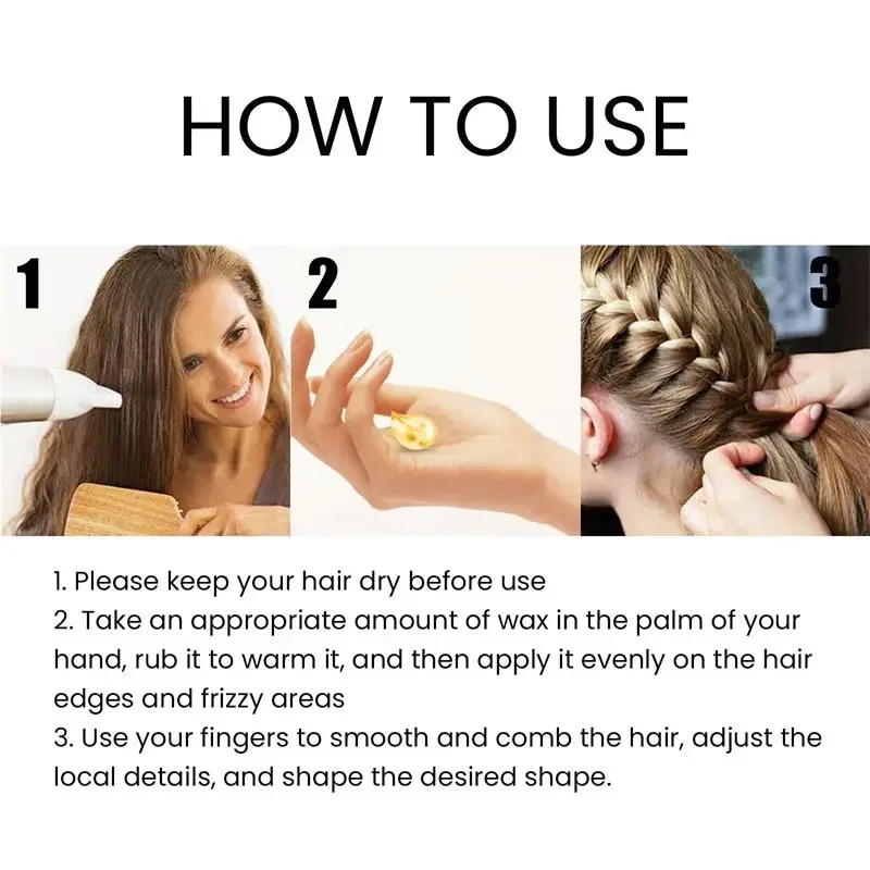 Braid Gel Castor Braid Gel 50g Hair Braiding Gel Styling Control Smooth Long Lasting Tames Frizz Edges Hair Twist Wax