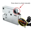 Small DC5V12V cabinet door lock mini electric lock storage cabinet electromagnetic lock express box electronic lock Drawer lock 4