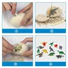 12PCS Archaeological Excavation Dinosaur Egg Fossil Puzzle DIY Dinosaur Egg Multiplayer Party Gift Toy Children's Science Mining 5