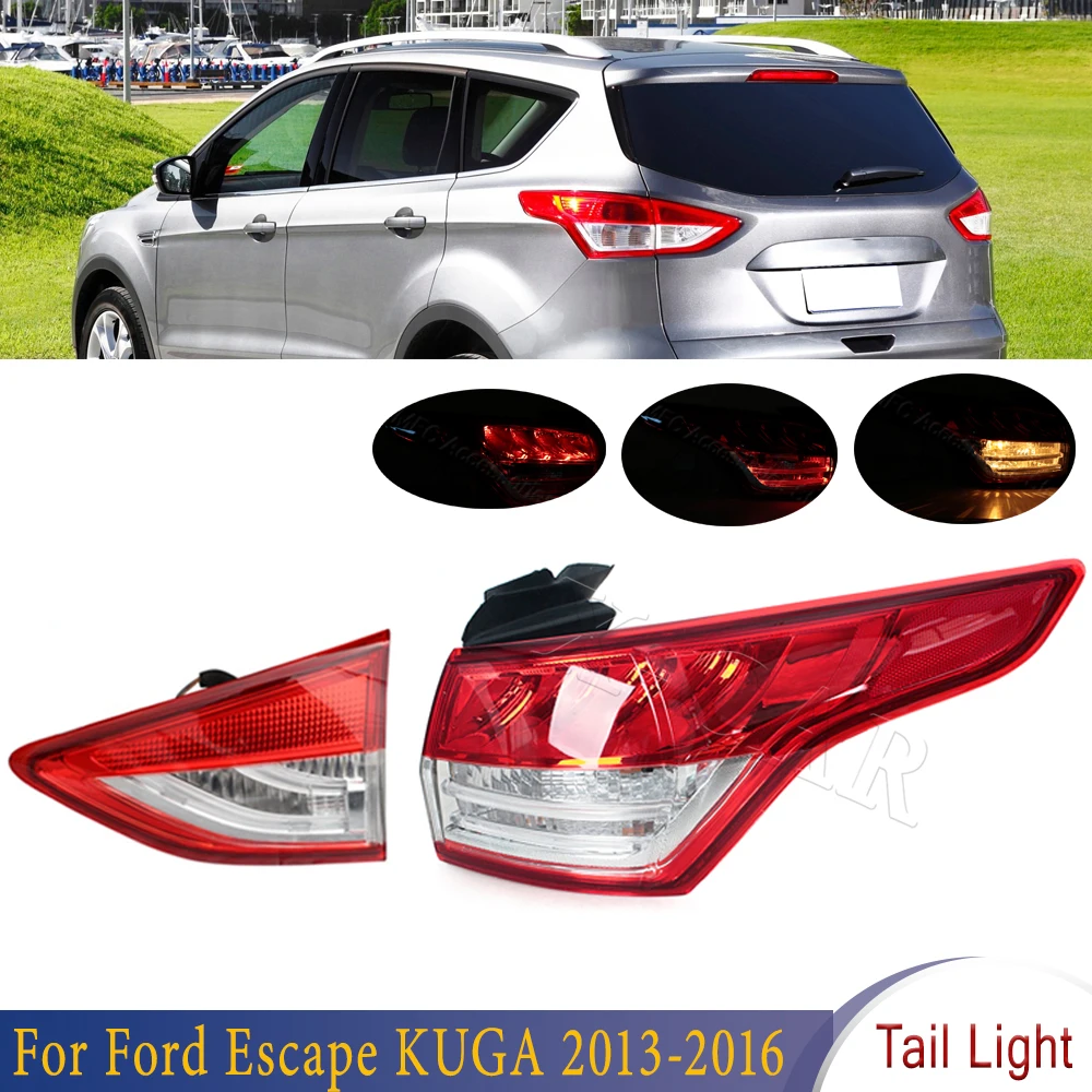 RearBumperOutsideInsideTailLightStopBrakeLampFitForFord