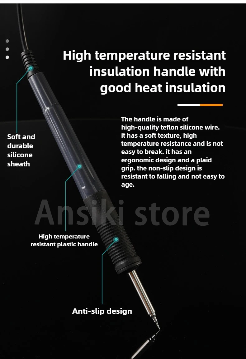 OSS T12 Soldering Station 75W Intelligent LED Digital Display Anti-Static Thermo