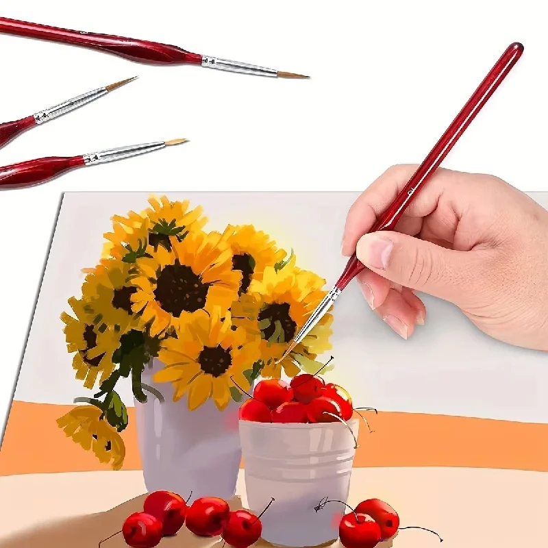 10/11/20/22Pcs 미세 디테일 페인트 브러쉬 미니 페인트용 미니어처 페인팅 브러쉬 아크릴 수채화 페인트용 브러쉬 세트 페이스 네일용