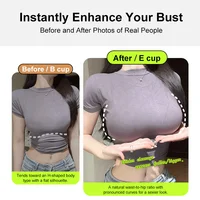 LERVANLA Prothèses mammaires artificielles en silicone, coussinets de poitrine, faux seins, sous-vêtements en silicone pour femmes, soutien-gorge rembourré pour poitrine généreuse 4