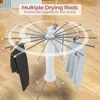 Four-Legged Clothes Drying Rack,Octopus-Shaped Space Saving Drying Rack for Indoor Outdoor,2 Tier 4