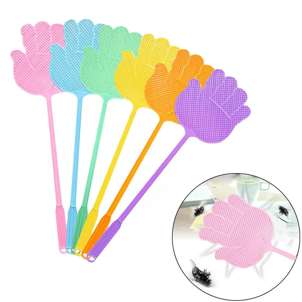 Household Palm Shaped Fly Swatter Plastic Fly Swatters Insect Mosquito Accessories Control Kitchen 6 Pest Home Colors Kille G5B6