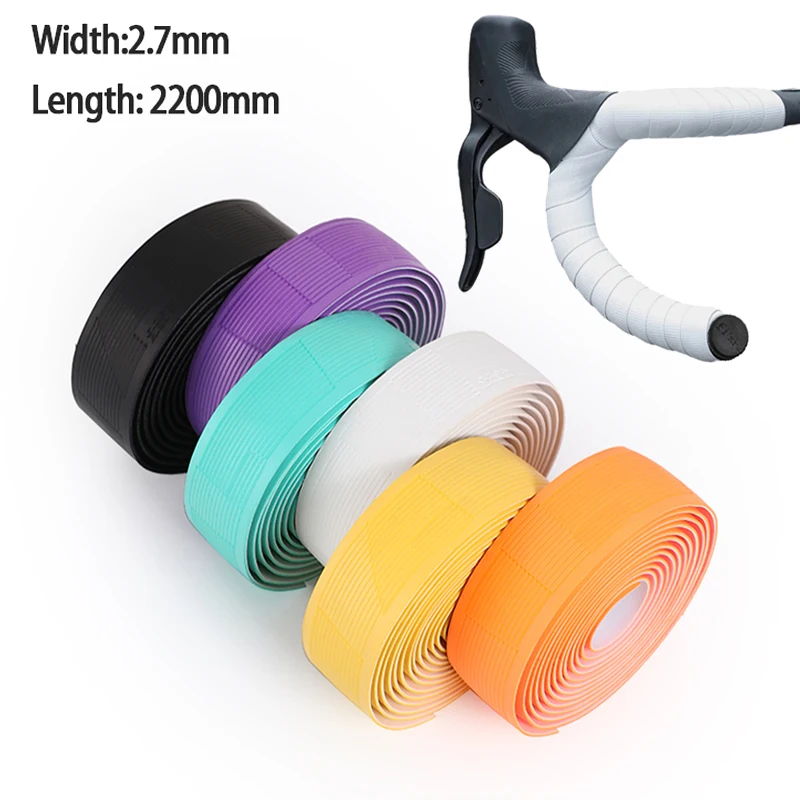 Bicycle Handlebar Strap Bike Handlebar Tape Bicycle Handlebar Colorful Road Gravel Bicycle Handlebar Tape Cycling Handle Belt Straps EVA PU Tape Anti-Vibration Racing Bike Handle Bar