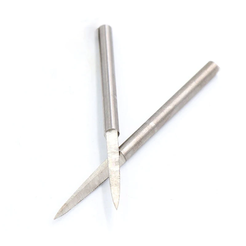 1-10 Stück 2,35/3/4/6/8/10/12/14mm HSS Schwertförmige Gravur- und Schnitzwerkzeuge Fräser 2,35/3/4/6mm Schaft für Holz/Knochen-Handwerk – Detail 7