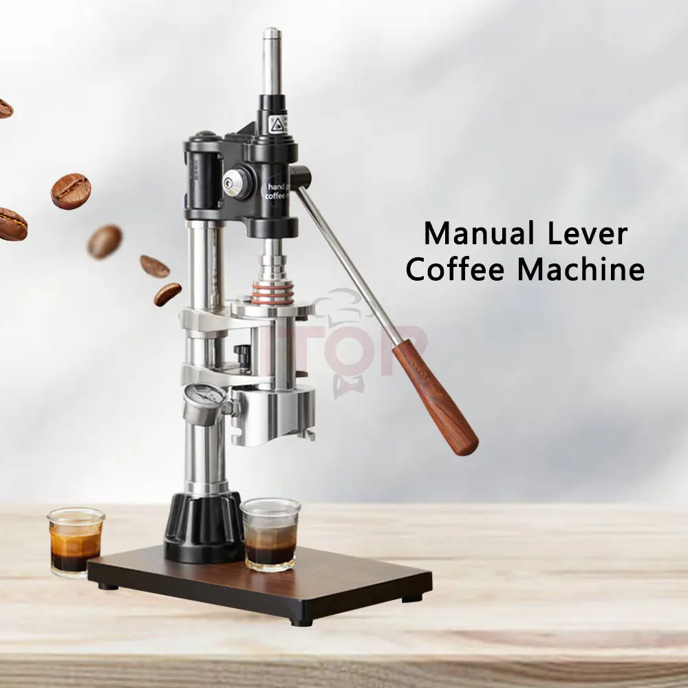 ITOP Hand Press Coffee Maker ML16 Unplug Manual Coffee Maker with Pressure Gauge and 58mm Portafilter