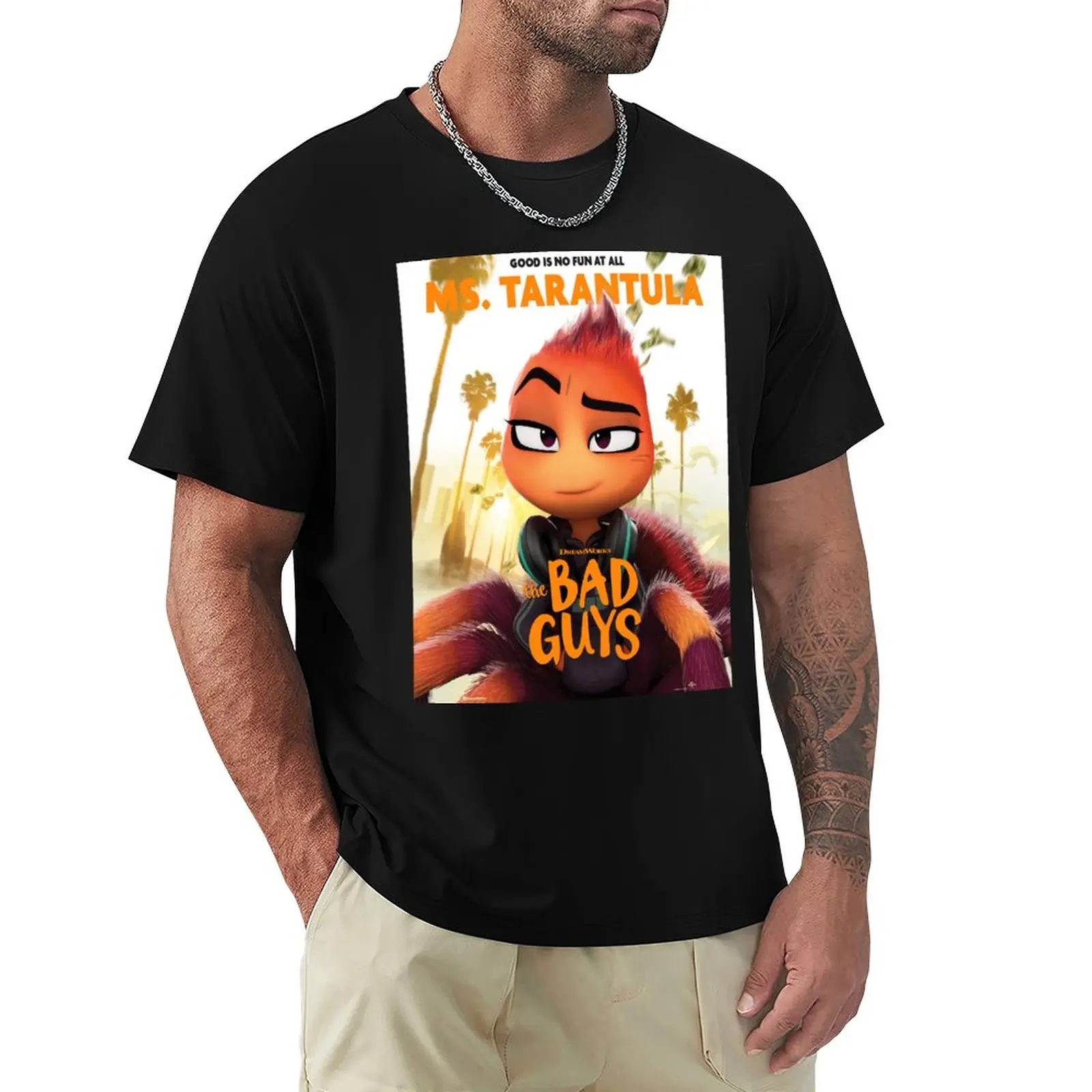 

The Bad Guys 2022 Film , The Bad Guys Movie 2022, Ms Trantula T-Shirt cute clothes summer top anime clothes Men's t shirts