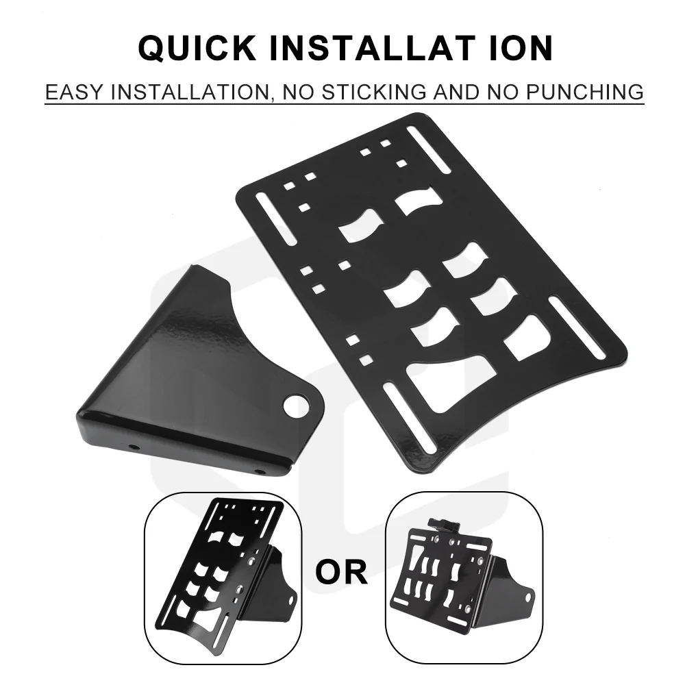 Motorcycle Rear License Side Plate Mount Number Holder Custom Stand For Harley Iron 883 Forty Eight Indian Scout motorcycle license plate holder license plate holder