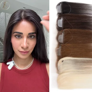 TESS Hairline Topper con lenza frontale in pizzo parrucchino per le donne fronte capelli umani per diradamento dei capelli recitazione dell'attaccatura dei capelli