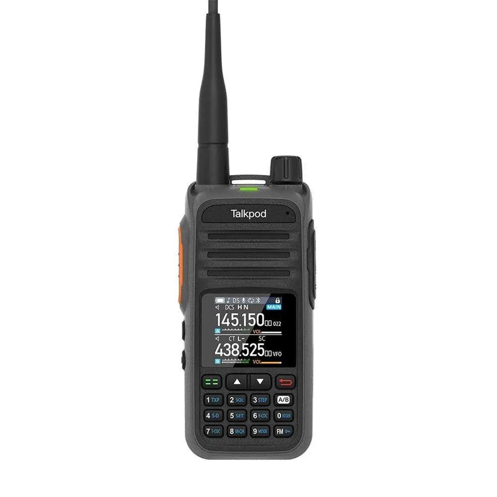 

Talkpod A36Plus Walkie Talkie Portable Transceivers AM AIR VHF UHF Multi-Band Ham Radio 5W Output 512 Channel Two Way Radio
