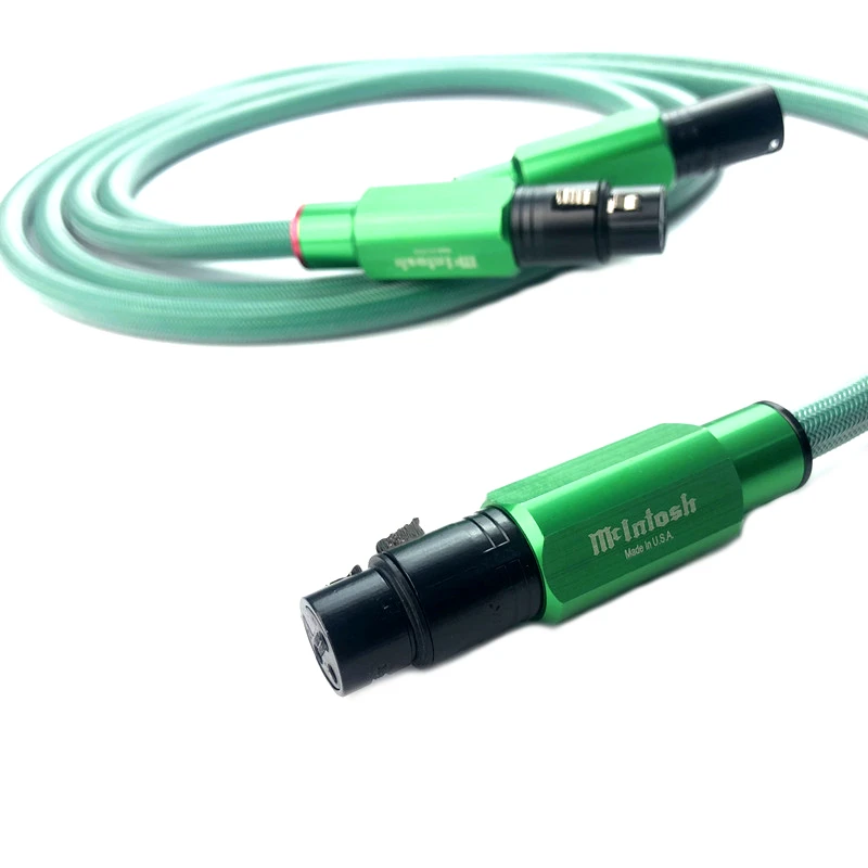 

Mcintosh XLR сбалансированный кабель 6N Чистая медь + посеребренный HiFi аудио усилитель CD сбалансированный соединительный кабель