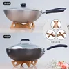 1 PC Bamboo Pot Rack Trivet Detachable Cross Wooden Heat Insulation Anti Scald Cooling Tableware Bowl Holder Tool 3