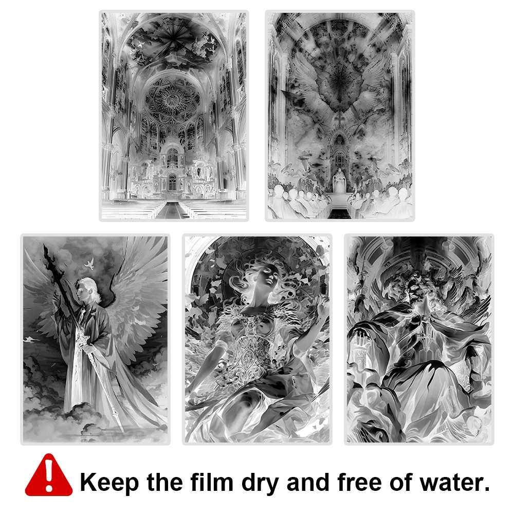 A6 White Sun Print Paper Film Kit With Tutorial And Tools 5/15/25 Pcs Cyanotype Paper & Film 1-5 Sheets Beginners DIY Art
