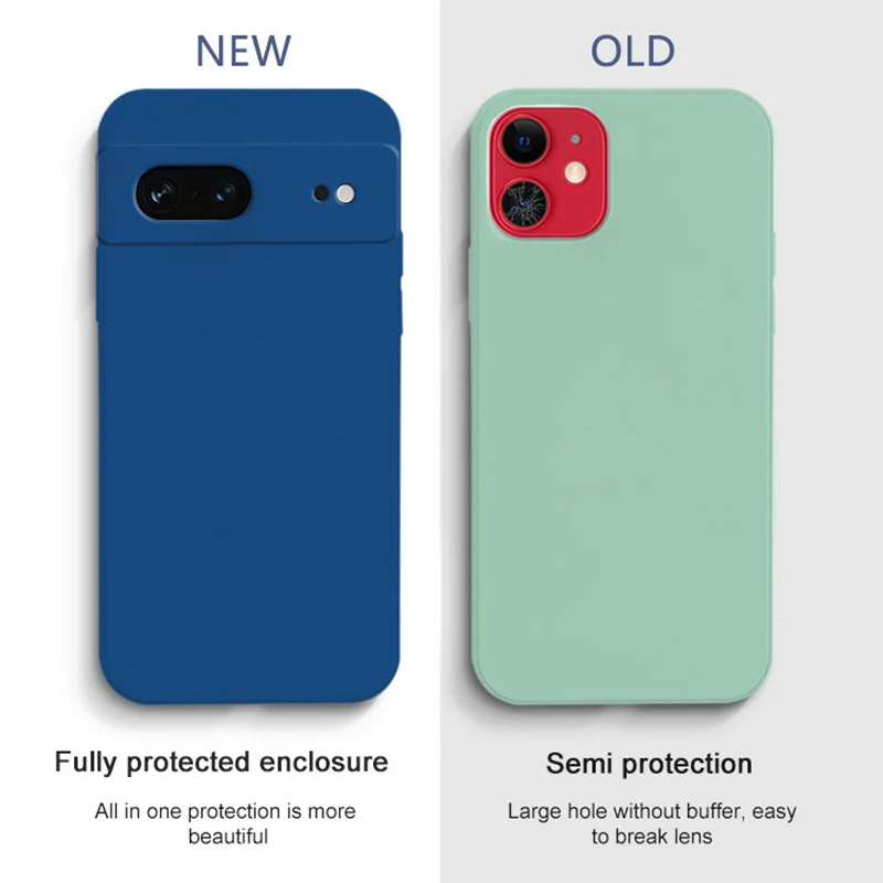 Premium Liquid Silicone Full-Cover Case with Soft Touch Finish