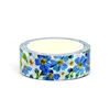 NEW 1PC 10M Decorative Blue Flowers Leaves Washi Tape for Scrapbooking Journaling Adhesive DIY Masking Tape Cute Stationery 2