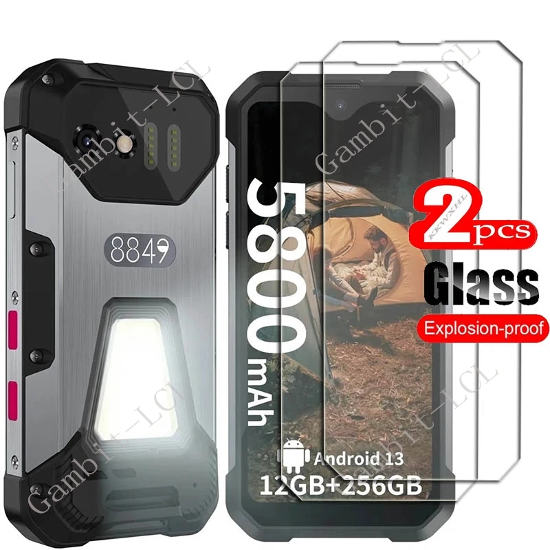 

2 шт. для Unihertz 8849 Tank Mini 1 4,3 дюйма защитный чехол с закаленным стеклом ON TankMini1 Mini1 Защитная пленка для экрана