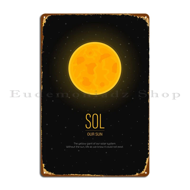 

Sun Metal Plaque Poster Funny Party Garage Designer Mural Tin Sign Poster