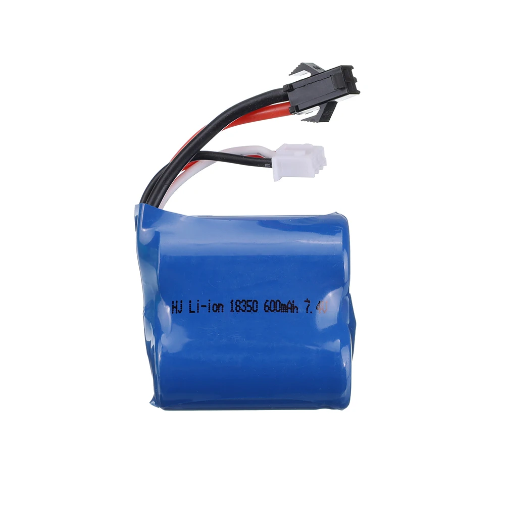 Batterie SM-2P pour bateau radiocommandé, vue de dessus montrant les bornes.