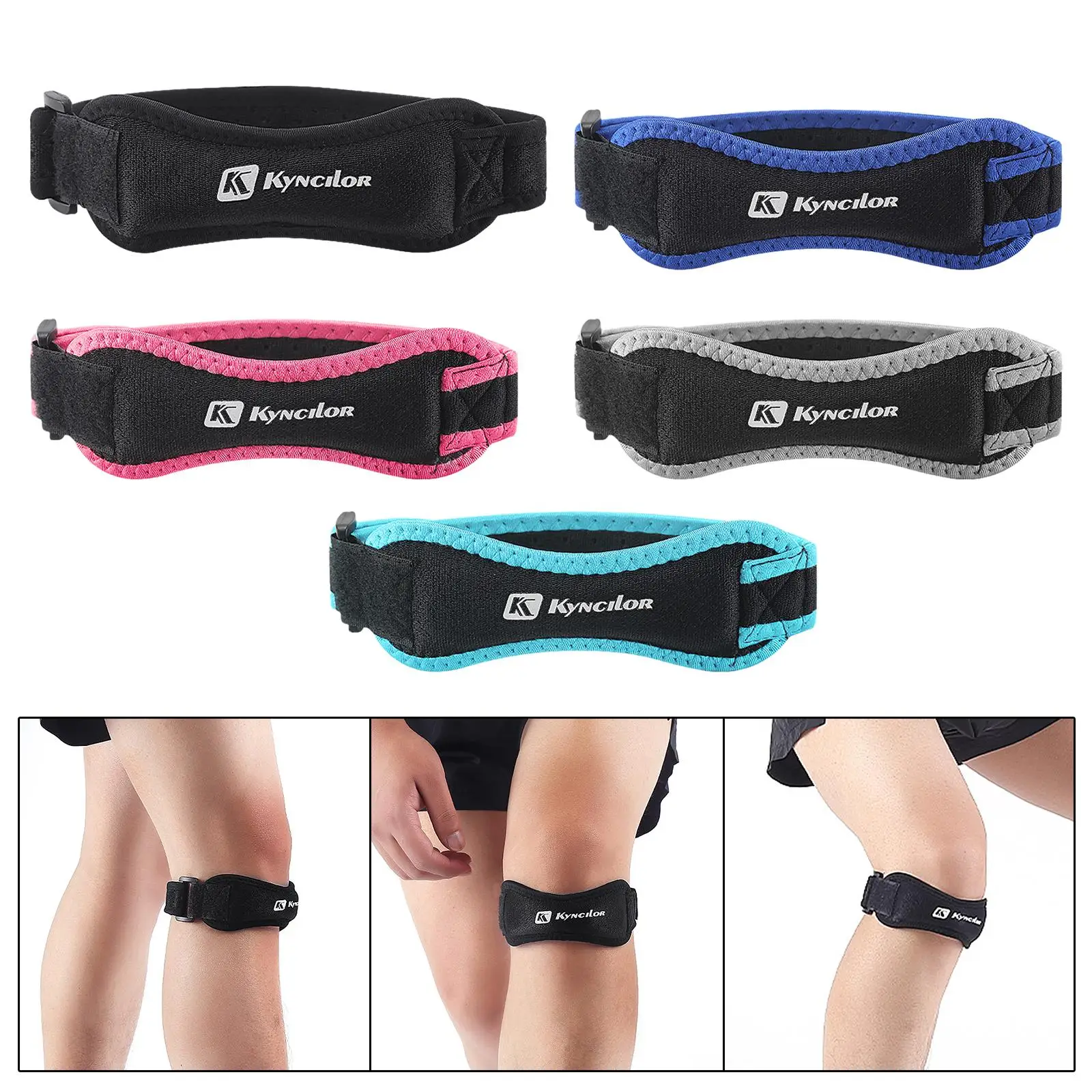 Patella Strap Adjustable Knee Pad Support with EVA Pad Fitness Equipment Patella