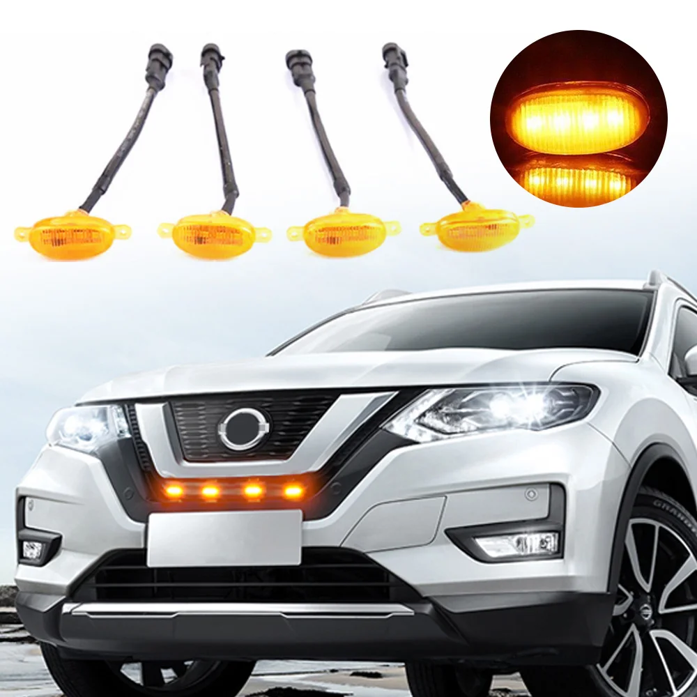 

OKEEN светодиодный Передняя решетка светильник Автомобильные дневные ходовые светильник лампы для бровей Eagel Eye светильник s авто аксессуары для пикапа внедорожника 12В