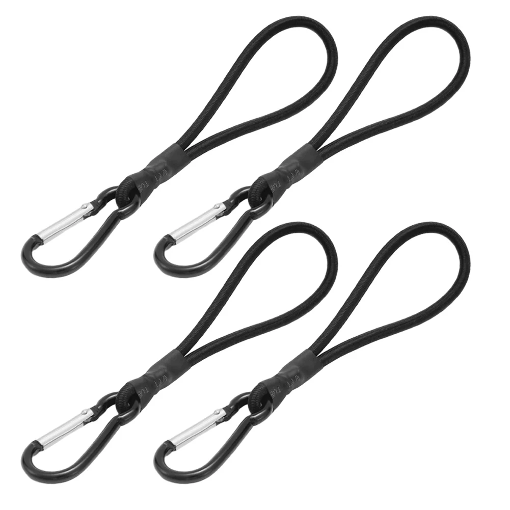 

Elastic Tent Pull Rope 4Pc Set with Carabiner Suitable for Tent Installation Camping Supplies Storage and More