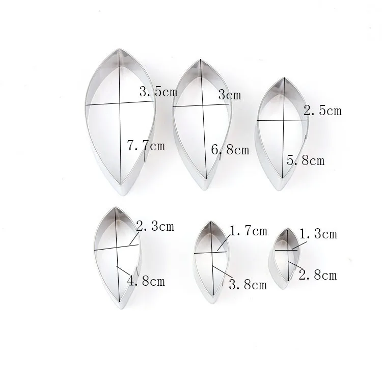 Dahlia Petal Cutter Stainless Steel Mold Fondant Mould Cake Decorating Tools Chocolate Gumpaste Sugarcraft Chocolate Mold K938 Baking Mold Fondant Cutter Baking Decorating Tools Pastry Cutter