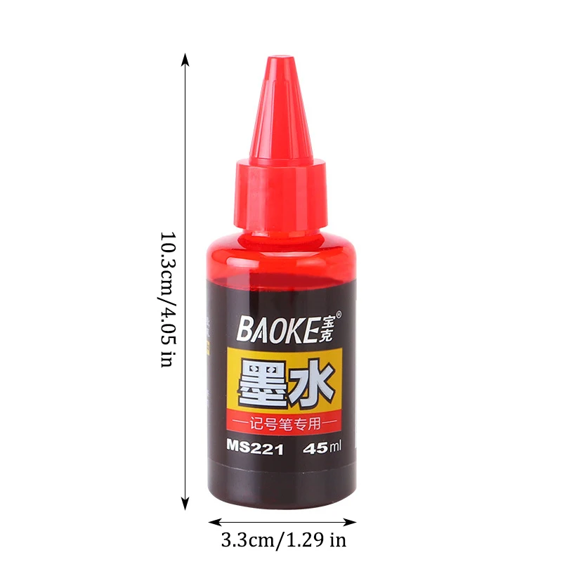 영구 마커 잉크 리필, 45ml/1.5oz, 영구 마커용 속건성 무독성 리필 잉크, 검정/빨강/파랑, 3가지 색상 선택 가능
