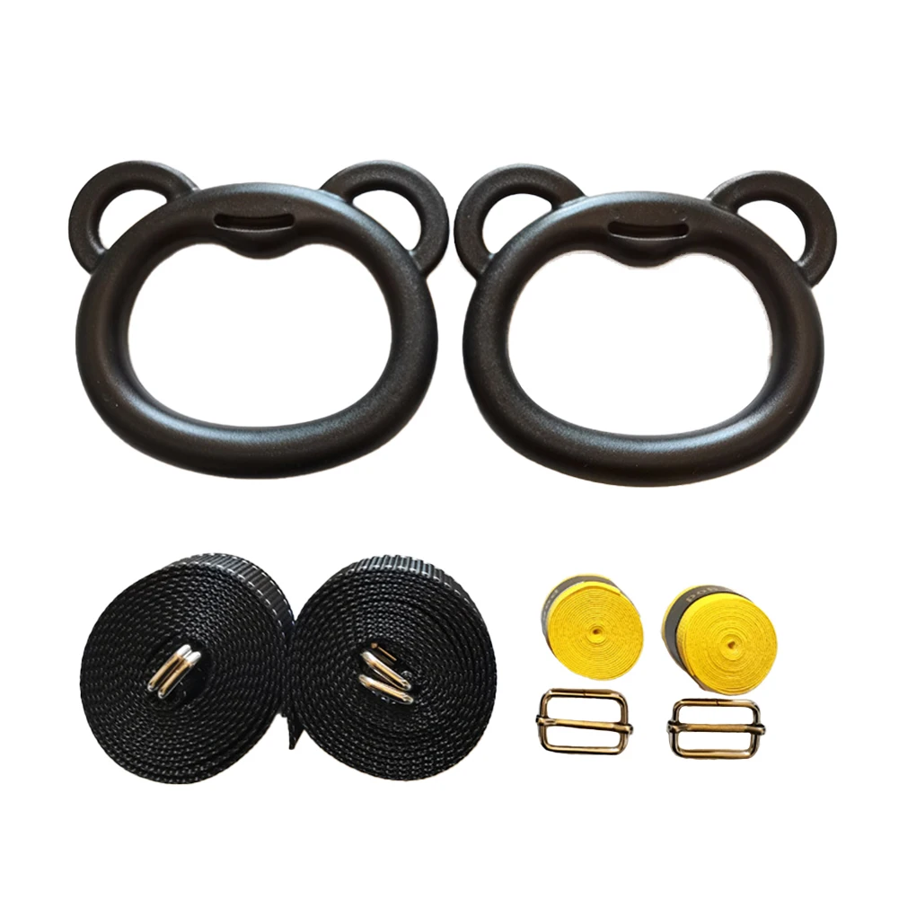 thumbnail image 2 of Gymnastic Rings With Adjustable Straps - 1550lbs Capacity Fitness Rings For Home Gym 2 of 9