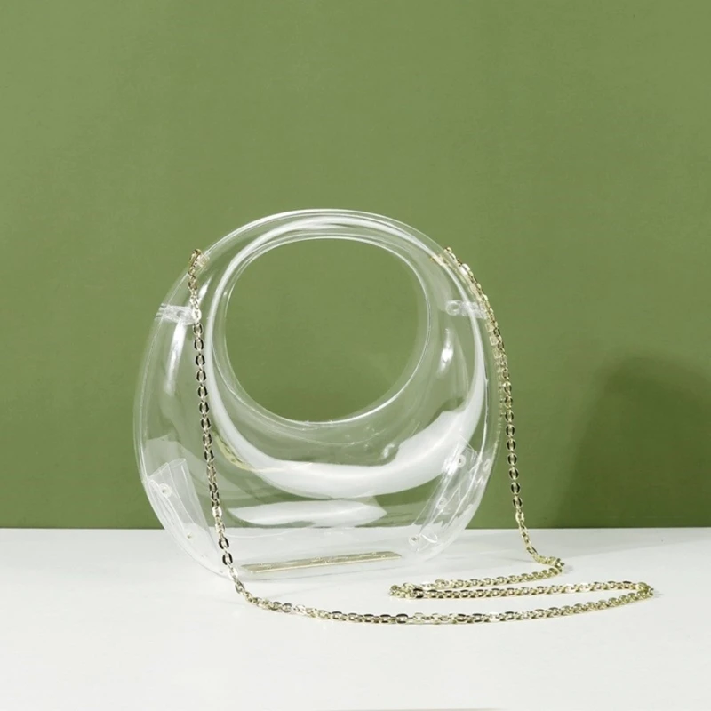 2024 New Clear Acrylic Shoulder Bag Functional and Fashionable Evening Bags Clutch Purse