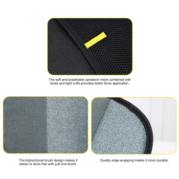 Pet Hair Removal Tool Set Reusable Static Removal Gloves, Double-Sided Grooming Gloves for Pets Removes Pet Fur Hair for Carpets 6