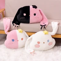Cute Cloud shape two-tone Bunny Plush Throw Pillow Toy Kawaii Stuffed Animals Long Ear Rabbit Room Decor Sleeping Doll Kids Gift 1
