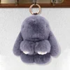 Bunny Plush Keychain Cute Rabbit Pompom Pendant W/ Tin Box Handmade Soft Bunny PomPom Keychain Christmas Gifts for Girls Women 5